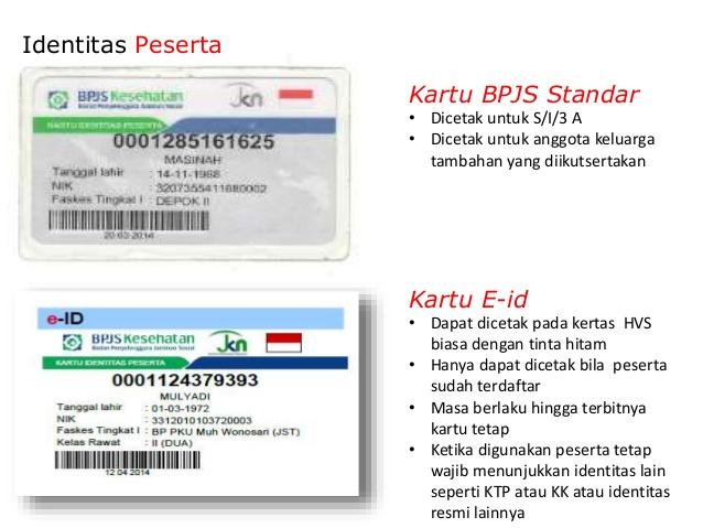 kartu standar dan e-id