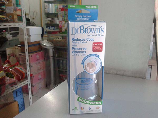 botol dr brown wide neck 240ml isi 1