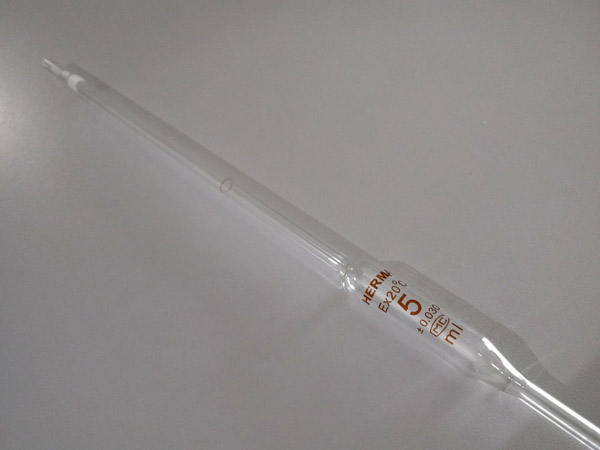 pipet volume herma 5 ml