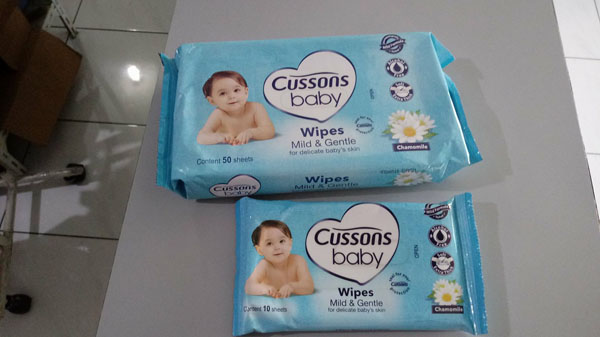 cussons baby wipes chamomile 50+10